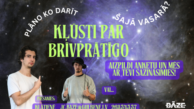 Kļūsti par brīvprātīgo!