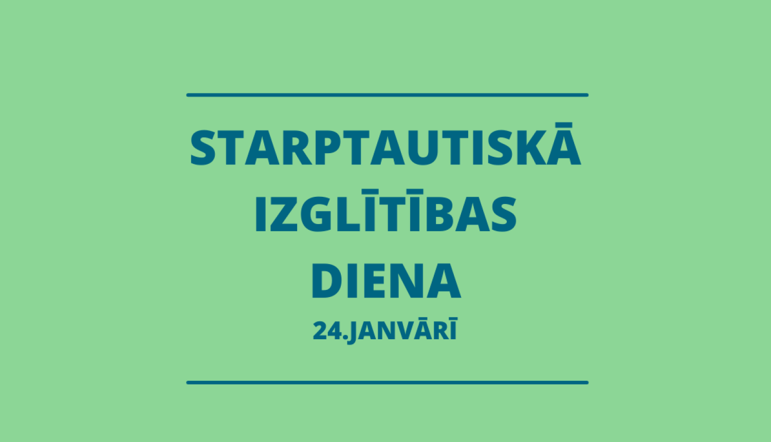 Starptautiskā izglītības diena