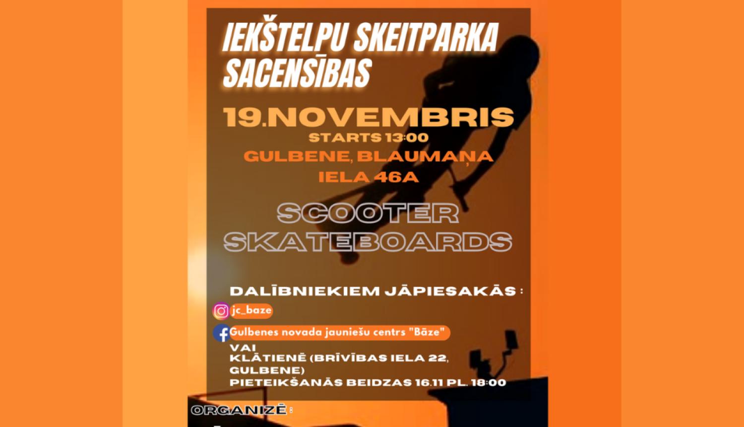 Sacensības SKEITPARKĀ atgriežas!