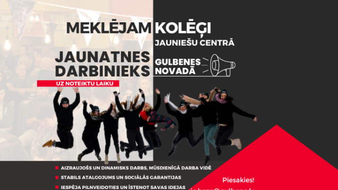 Esam jauna kolēģa meklējumos!