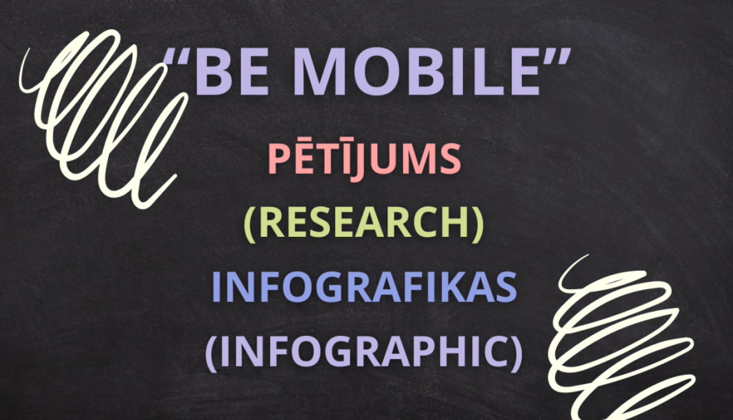 Projekta “Be mobile!” pētījums (research)