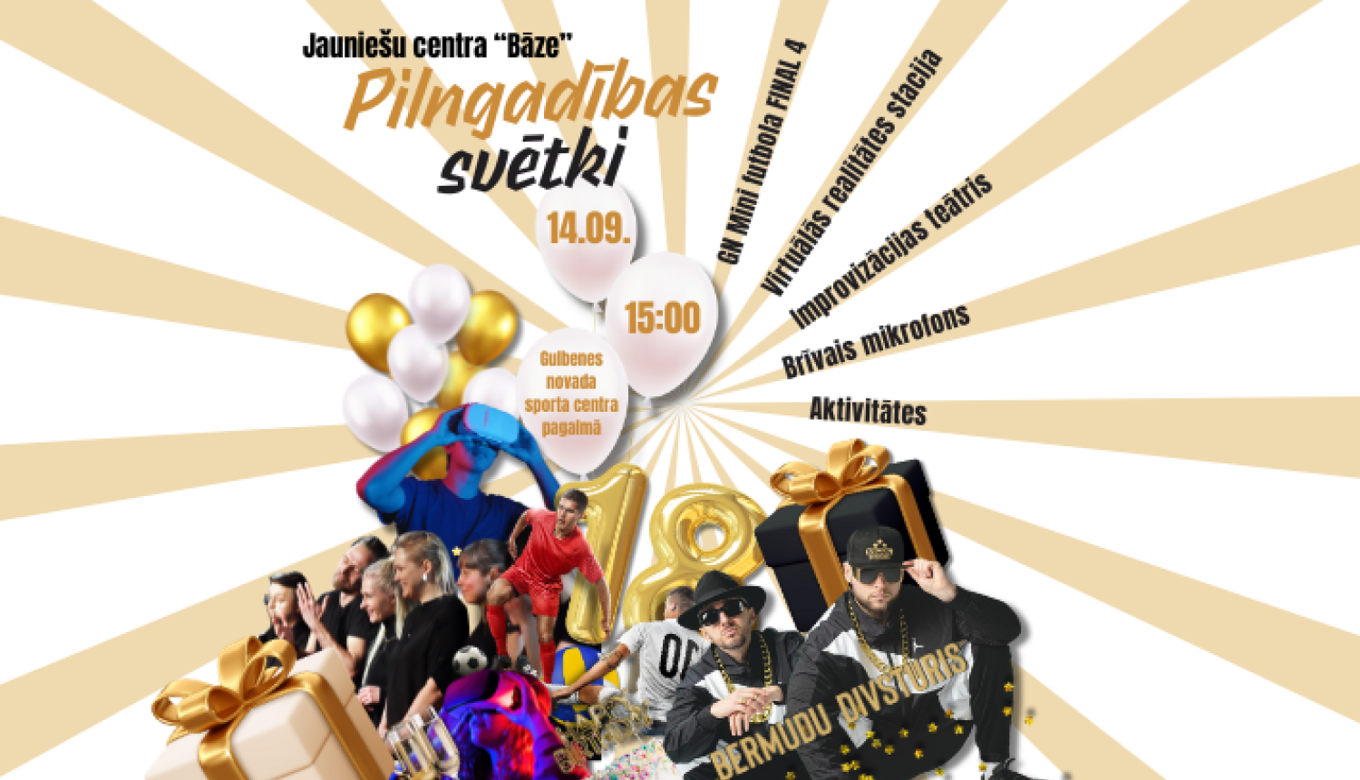 JC “Bāze” mini festivāls “Pilngadības svētki”
