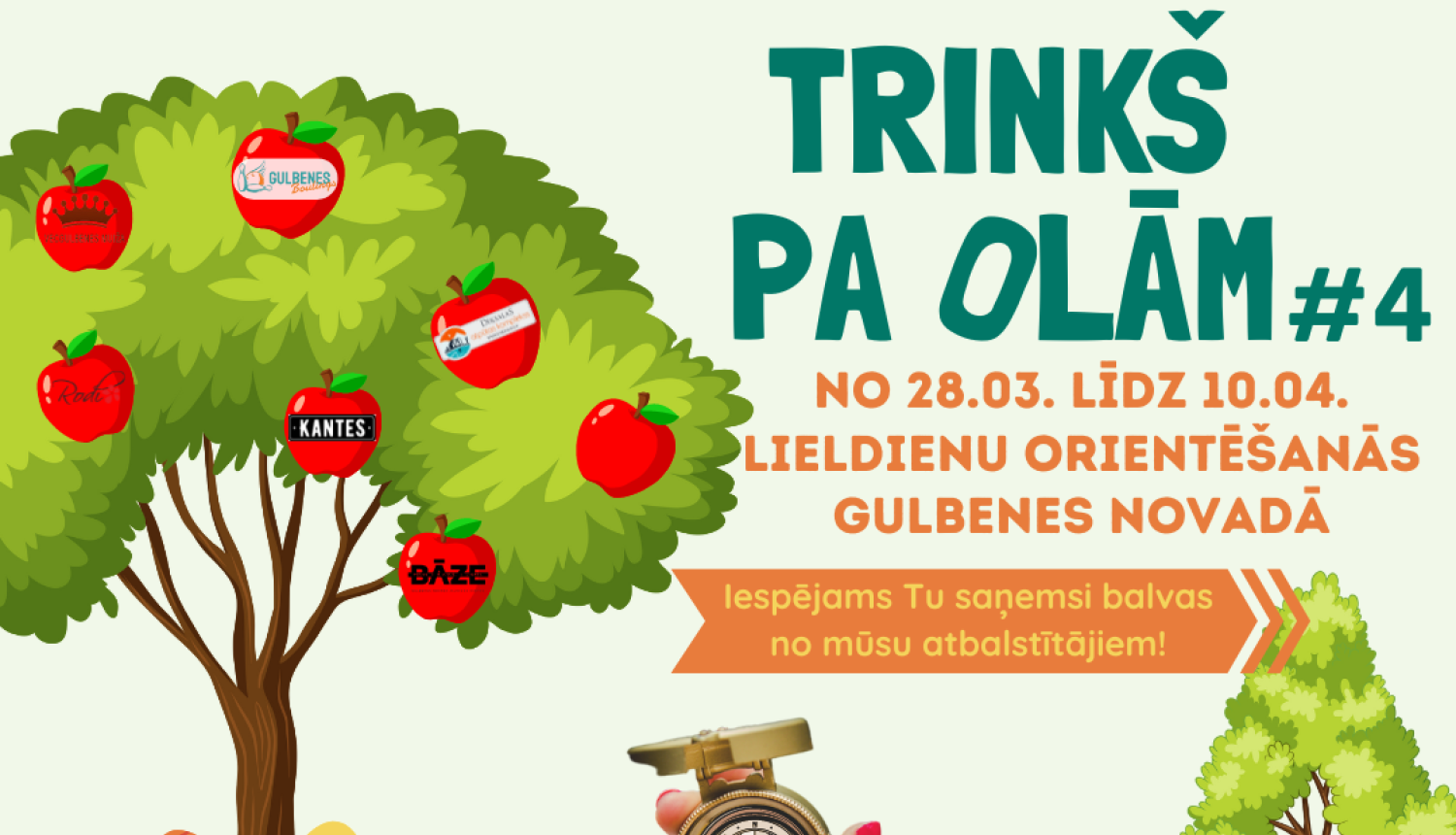 Lieldienu orientēšanās Gulbenes novadā “Trinkš pa olām #4”