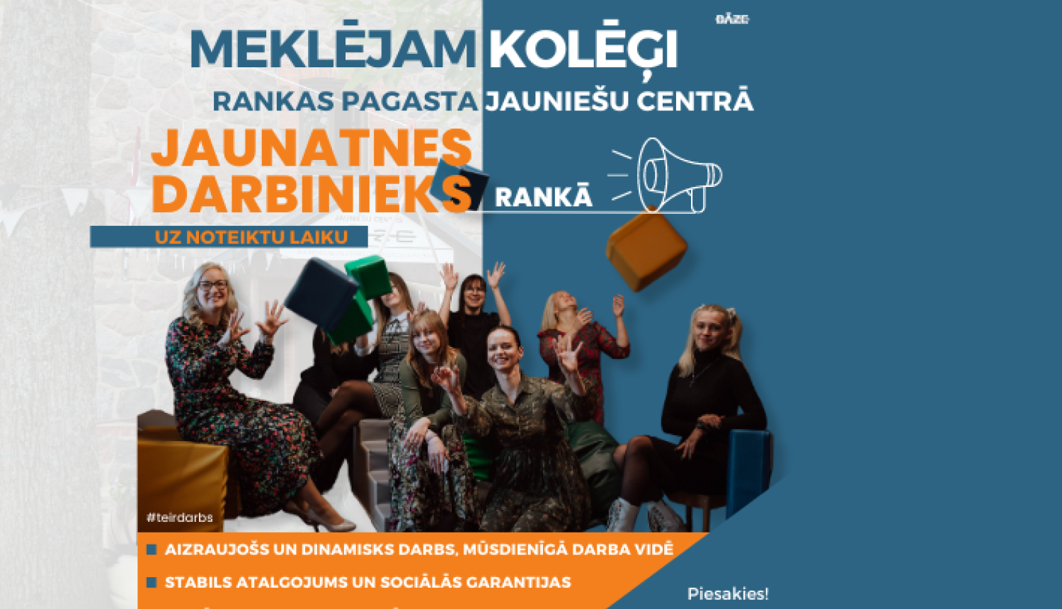 Meklējam kolēģi Rankas jauniešu iniciatīvu centrā!